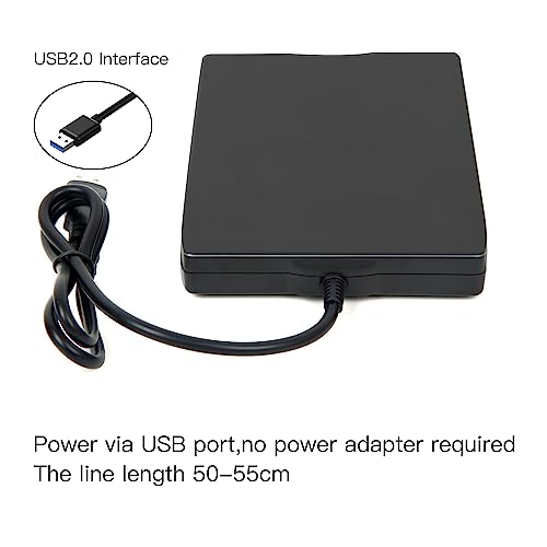 YEY Floppy Disk Reader External Floppy Disk Reader USB 3.5-inch USB Floppy Disk Reader 1.44 MB FDD Portable Floppy Disk for PC Laptops Windows/XP/7/8/10/11 Plug and Play - Image 3