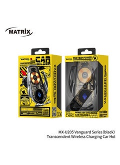 MATRIX Matrix Wireless Charging Car Holder - 15 W - Black - MX-205  - Image 3