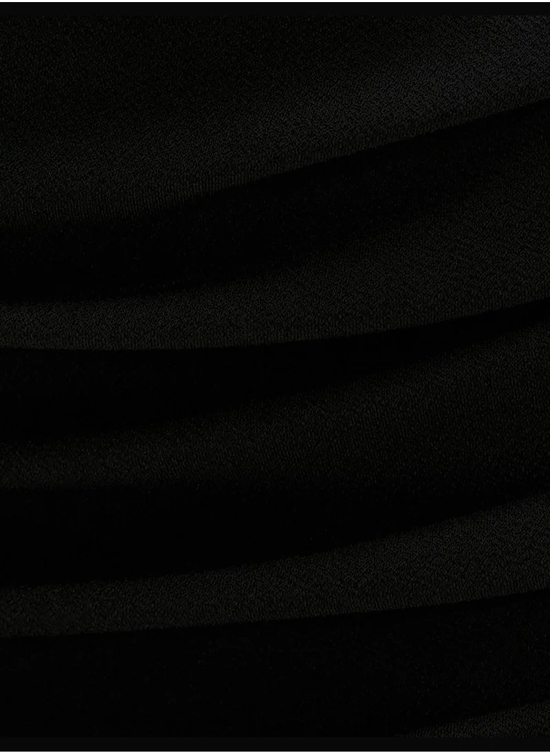 KOTON Elastic Waist Draped Mini Skirt