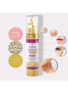 VOLAMENA WITH DEVICE Volamena Firm & Lift Face Serum With Peptides, Hyaluronic Acid & Sesame Seed For Skin Tightening & Firming - Unisex Anti-Aging Formula, 50 Ml 