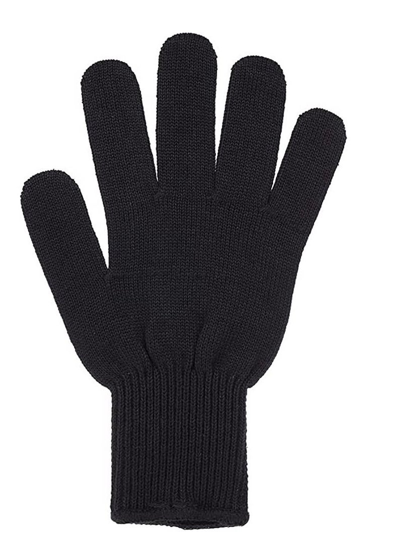 ARTLOOK PACK OF 2- Professional Heat Resistant Hair Styling Glove Black One Size - Image 2