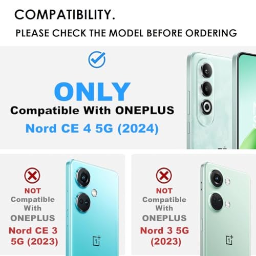 RIGGEAR Shockproof Tough Hybrid Armor Back Cover Case Compatible with OnePlus Nord CE4 5G, Nord CE 4 5G (Clear PC + Black TPU Bumper) - Image 2