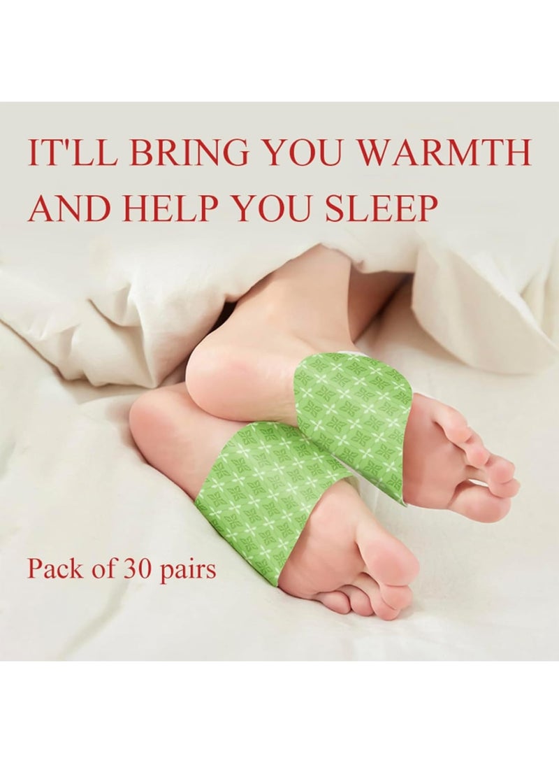 SYOSI Foot Warmers, 30 Pairs Disposable Heated Toe Warmers with Herbal Ginger, Skin-Friendly, Long-Lasting 8 Hours, Natural Odorless Comfort for Cold Weather Sleep, Indoor Outdoor Use - Image 4