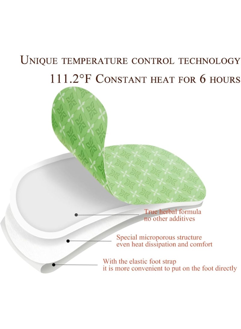 SYOSI Foot Warmers, 30 Pairs Disposable Heated Toe Warmers with Herbal Ginger, Skin-Friendly, Long-Lasting 8 Hours, Natural Odorless Comfort for Cold Weather Sleep, Indoor Outdoor Use - Image 5