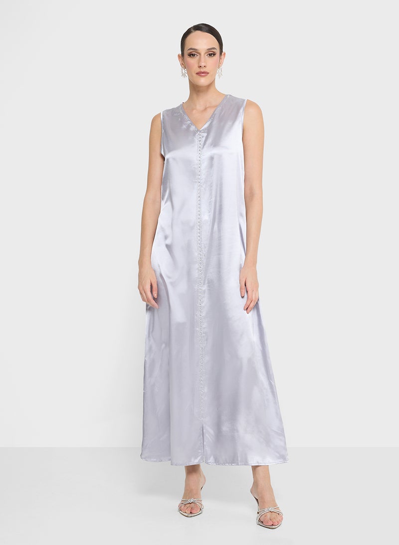 Khizana Embellished Dress With Bell Sleeves - Image 2