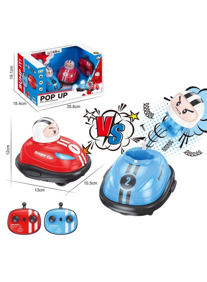 Customized Special Children's Cartoon Mini Remote Control Bumper Car Double Battle Drift Catapult Kart Boy Toy-Color:Double Battle Kart  - Image 1