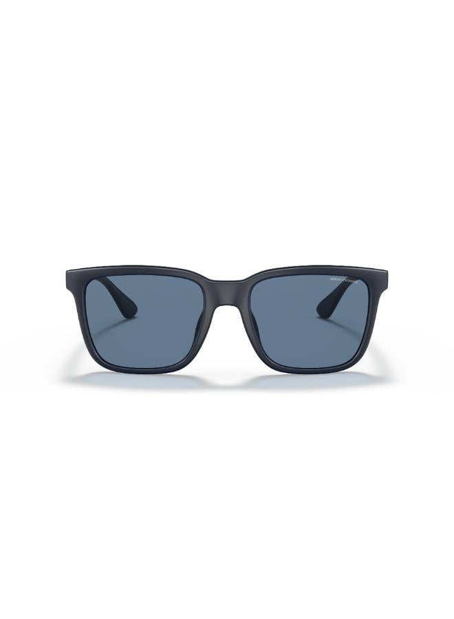 Armani Exchange Full Rimmed Rectangular Sunglasses 0AX4112SU 55 818180 - Image 2