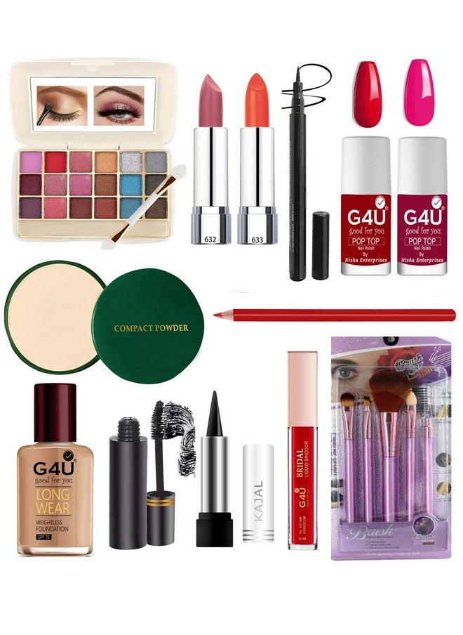 G4U 17-Piece Glow Up Makeup Kit : Every Essential All-In-One Beauty Set 32 33  - Image 1