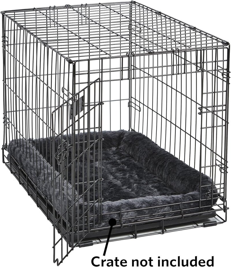 Bolster Dog Bed 42L-Inch Gray Dog Bed w/Comfortable Bolster | Ideal for Large Dog Breeds & Fits a 42-Inch Dog Crate | Easy Maintenance Machine Wash & Dry - Image 3
