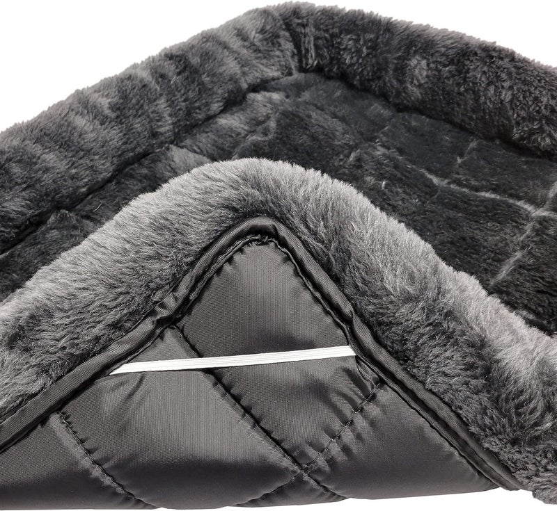 Bolster Dog Bed 42L-Inch Gray Dog Bed w/Comfortable Bolster | Ideal for Large Dog Breeds & Fits a 42-Inch Dog Crate | Easy Maintenance Machine Wash & Dry - Image 4