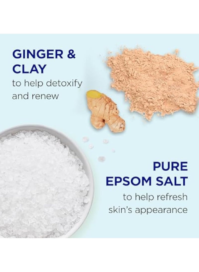 Dr Teal's Foaming Bath with Pure Epsom Salt, Detoxify & Energize with Ginger & Clay - 1000ml - Image 4