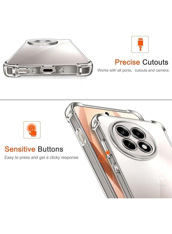 OnePlus 13 5G Case Cover Soft TPU Silicone Case Shock Protective Cover with Camera Protection Designed for Oneplus13 Clear - Image 5