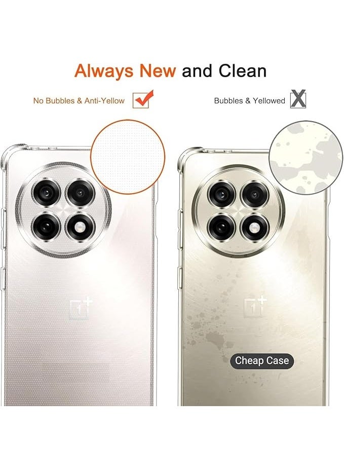OnePlus 13 5G Case Cover Soft TPU Silicone Case Shock Protective Cover with Camera Protection Designed for Oneplus13 Clear - Image 3