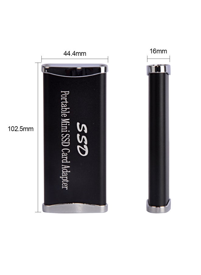 MSATA/NGFF Protocol + USB3.0 SSD Solid State Hard Disk Box Mobile Aluminum Alloy Hard Disk Box-Color:MSATA Protocol  - Image 5