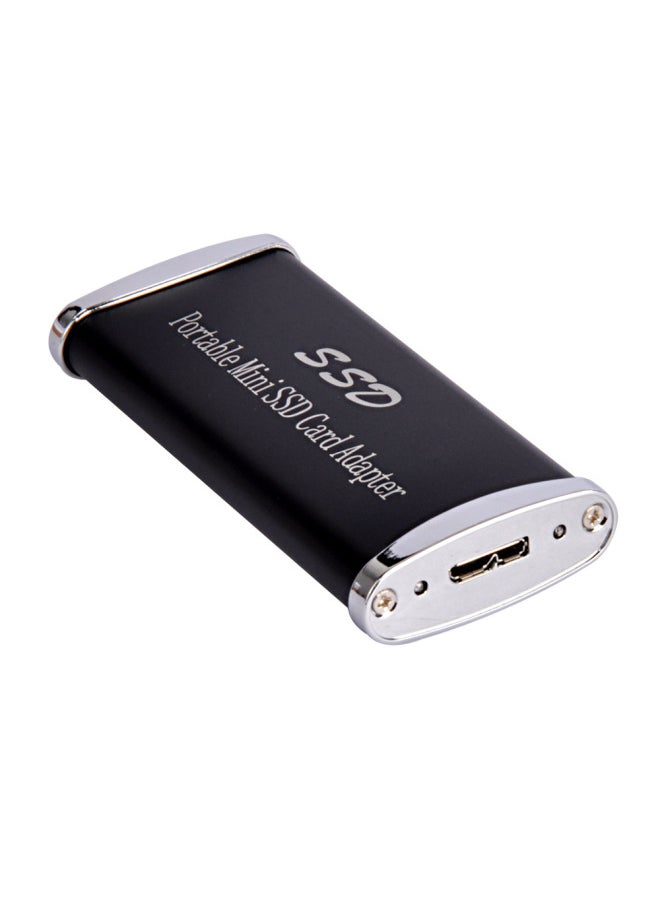 MSATA/NGFF Protocol + USB3.0 SSD Solid State Hard Disk Box Mobile Aluminum Alloy Hard Disk Box-Color:MSATA Protocol  - Image 3
