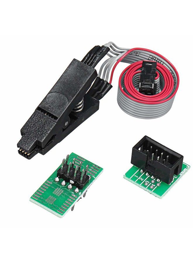 AiTrip EEPROM BIOS USB Programmer CH341A + SOIC8 Clip + 1.8V Adapter + SOIC8 Adapter for 24 25 Series Flash - Image 2