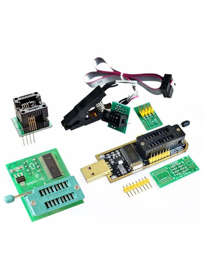 AiTrip EEPROM BIOS USB Programmer CH341A + SOIC8 Clip + 1.8V Adapter + SOIC8 Adapter for 24 25 Series Flash - Image 1