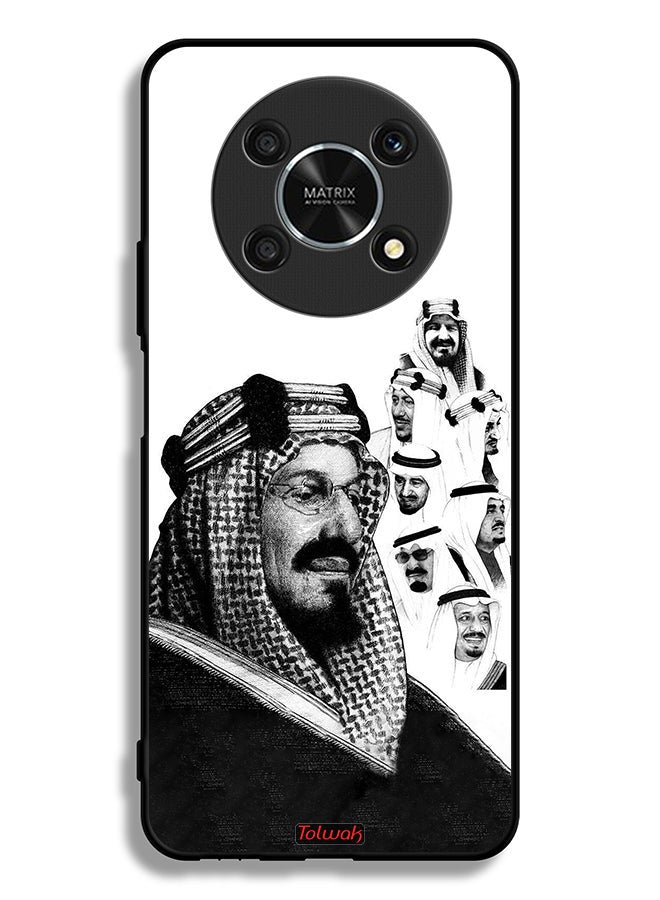 Tolwak Honor X30 5G Protective Case Cover Kings Of Saudi Arabia BW Poster Art - Image 2