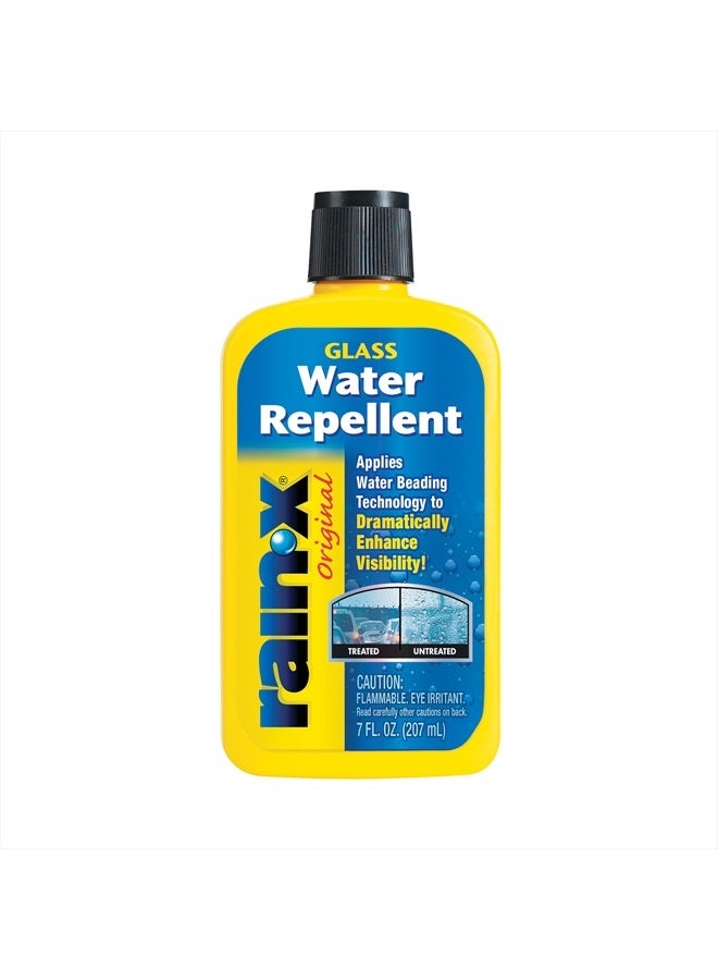 Rain-X 800002243 Glass Treatment, 7 oz. - Exterior Glass Treatment To Dramatically Improve Wet Weather Driving Visibility During All Weather Conditions, Yellow (Packaging May Vary) - Image 1