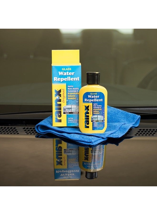 Rain-X 800002243 Glass Treatment, 7 oz. - Exterior Glass Treatment To Dramatically Improve Wet Weather Driving Visibility During All Weather Conditions, Yellow (Packaging May Vary) - Image 3