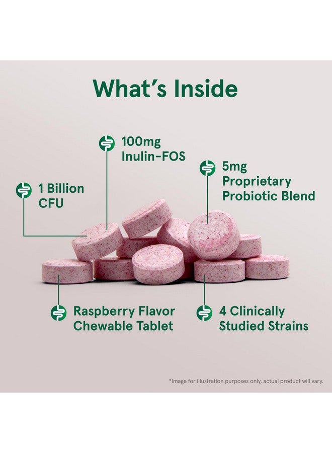 Jarrow Formulas Jarro-Dophilus Kids Probiotics and Prebiotics, 1 Billion CFU, Supplement for Intestinal and Immune Health Support, 60 Sugar-Free Raspberry-Flavored Chewable Tablets, 30 Day Supply - Image 3