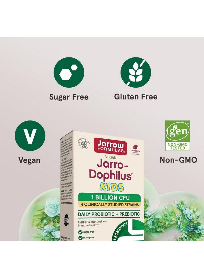 Jarrow Formulas Jarro-Dophilus Kids Probiotics and Prebiotics, 1 Billion CFU, Supplement for Intestinal and Immune Health Support, 60 Sugar-Free Raspberry-Flavored Chewable Tablets, 30 Day Supply - Image 5