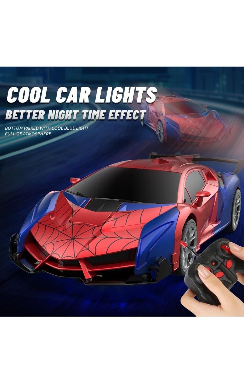 Transform Rc Cars for Boys 4-7 8-12, 2.4Ghz Remote Control Car 1:18 Scale Transforming Robot, One-Button Deformation 360° Rotation Car - Image 4