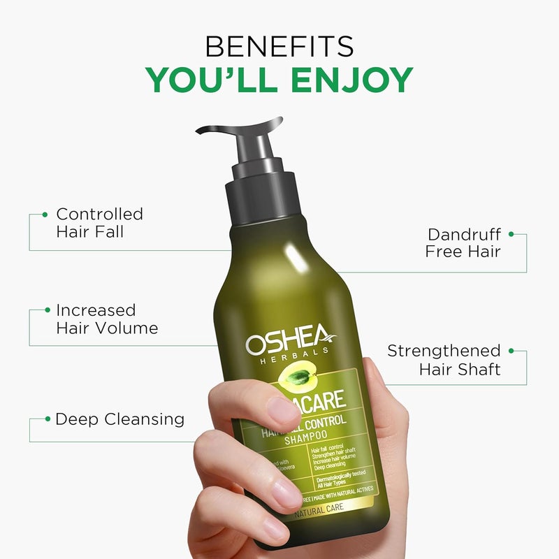 Oshea Herbals Amlacare Hairfall Control Shampoo for Men Women Strengthens Hair Reduces Hairfall Dandruff Enriched with Aloe Vera Amla Extracts 500 ml - Image 5