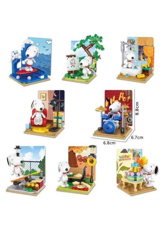 【Generation】 Genuine Snoopy Series Small Particle Building Blocks Children's Assembled Gifts For Girls On June 1-Color:S012 Bakery - Image 4