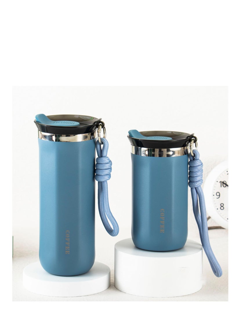 TYCOM Travel Coffee Mug 500 ML Stainless Steel Vacuum Ice and Hot Drinks Insulated Tumbler for Home Office Outdoor Works Blue.  - Image 3