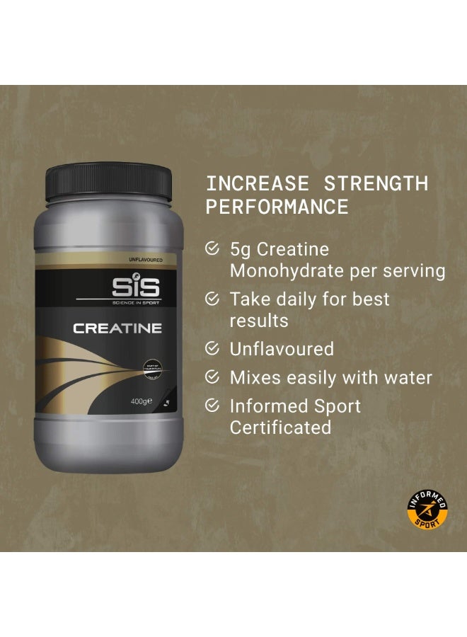 SIS Creatine Monohydrate Powder | Improves Strength & Power | Increases Muscle Energy, Endurance & Lean Muscle Mass | Unflavoured | 72 Servings | 400g - Image 3