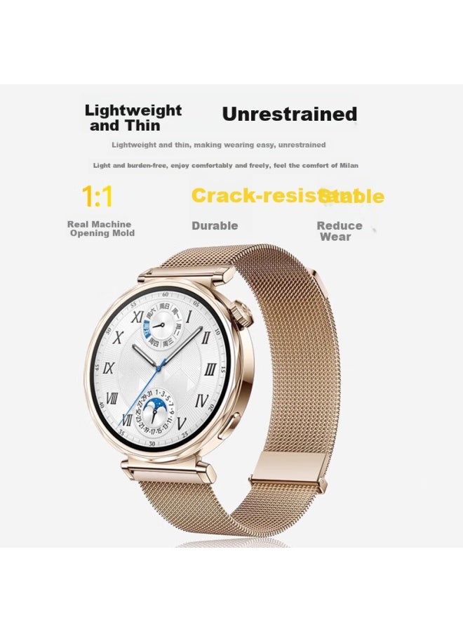 Stiger Magnetic Milanese Stainless Steel Watch Band For Huawei Watch 5/4/3/gt 5/4/3/2/pro 46mm - Image 4