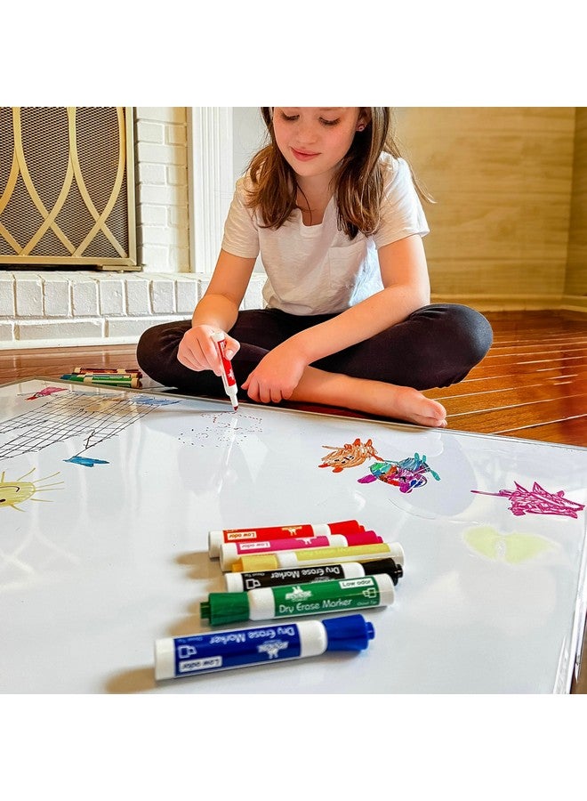 Apostrophe Games Low-Odor Chisel Tip Dry Erase Whiteboard Markers - Multicolor Pen Variety Pack, 12 Colors - Reusable Markers, Wipes Clean - Image 4