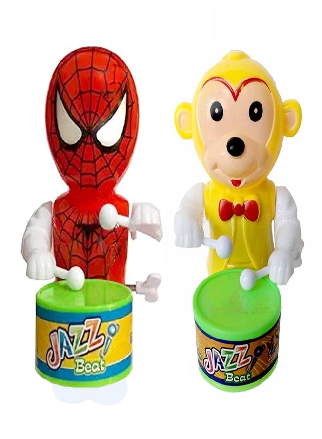 PRIMEFAIR Key Operated Cartoon Character Drummer with Dancing Action Drum Musical Sound Toys Best Birthday Gifts for Kid's - Image 1