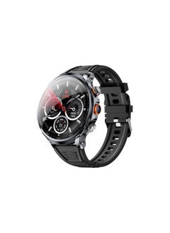 Moxedo Moxedo Nitro+ 4G Smartwatch with Built-in SIM Card Slot 1.85” IPS Spherical Display Multi-Core Processor, Independent Calling, 100+ Watch Faces, GPS Navigation with Side Camera- Black  - Image 1