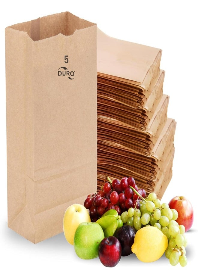 Duro ID# 18405 5# SOS Bag 35# 100% Recycled Natural Kraft, Pack of 500 - Image 1