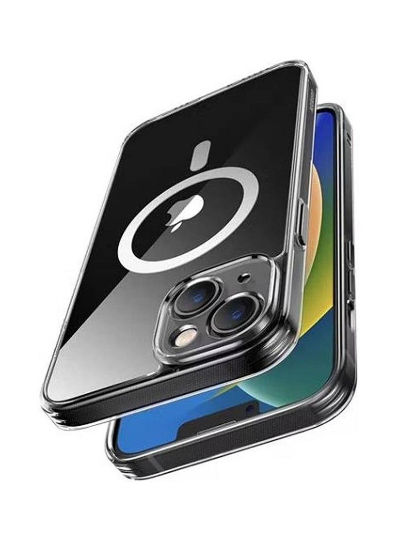 ليكا جراب شفاف بالكامل متوافق مع MagSafe لجهاز iPhone 14، حماية فائقة النحافة من السقوط، مقاوم للخدوش والاصفرار، غطاء سيليكون واقي لشاحن MagSafe - Image 3