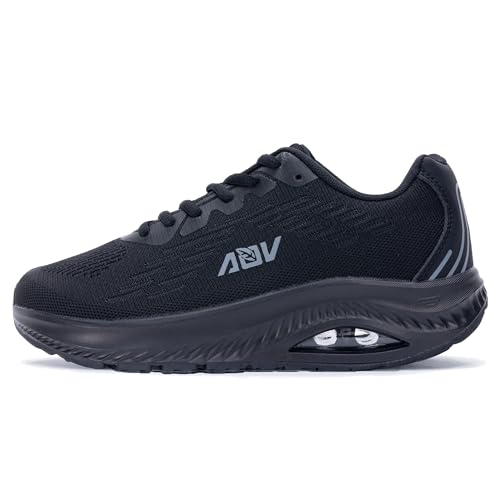 IIV Wide Toe Box Shoes for Women | Arch Support Walking Tennis Sneakers | Orthotic Shoes for Bunions, Plantar Fasciitis, Flat Feet AllBlack US 8 - Image 5