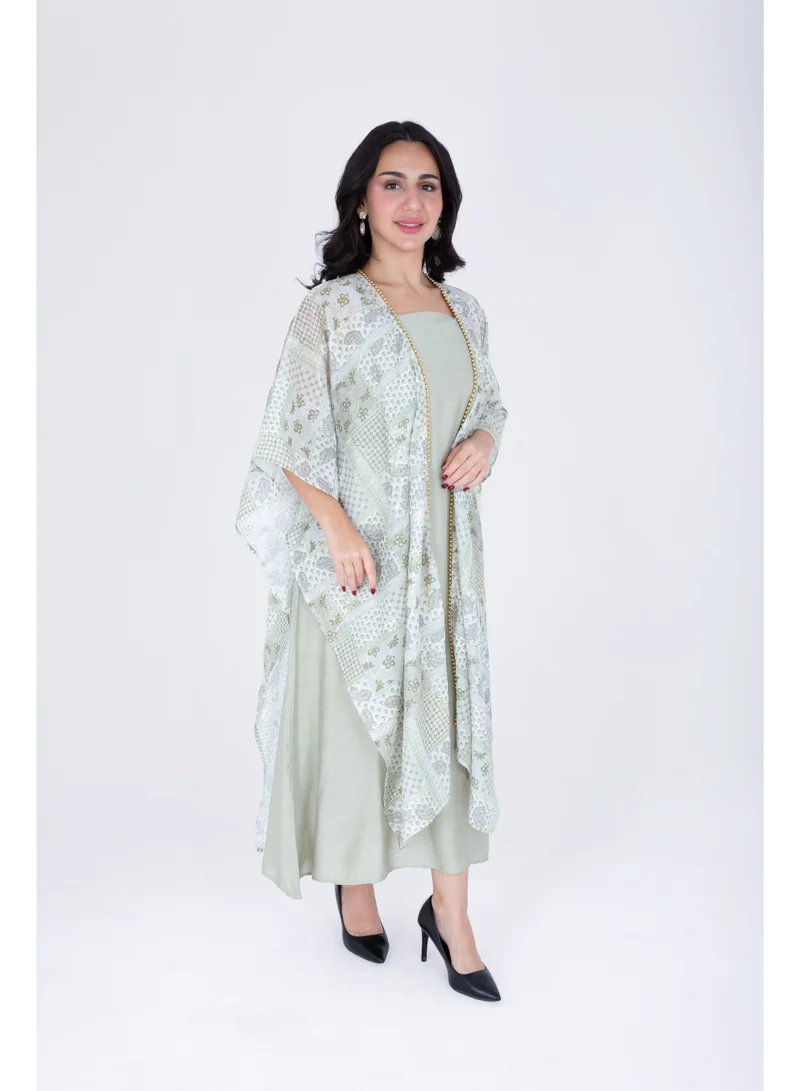 IKKXA  Modern Shawl Design Short Jalabiya  | Best Price UAE