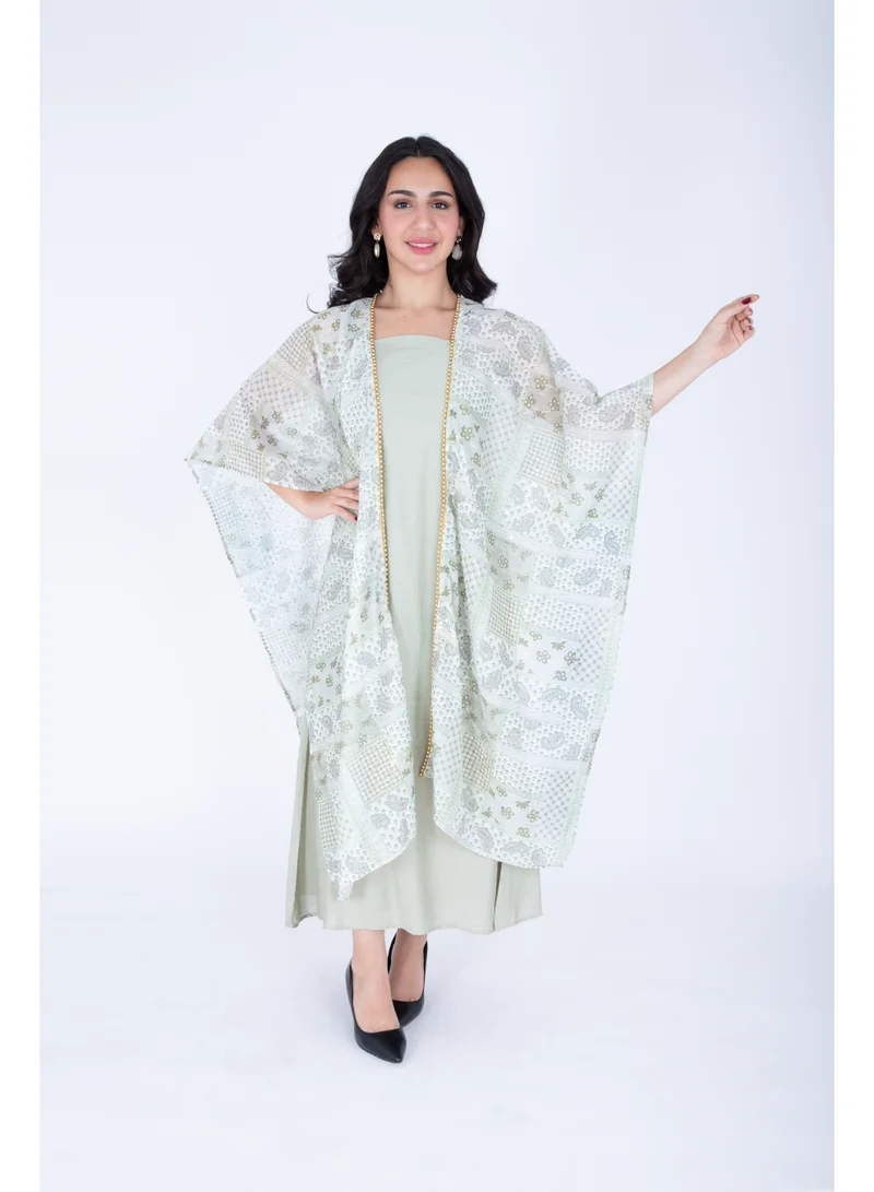 IKKXA Modern Shawl Design Short Jalabiya