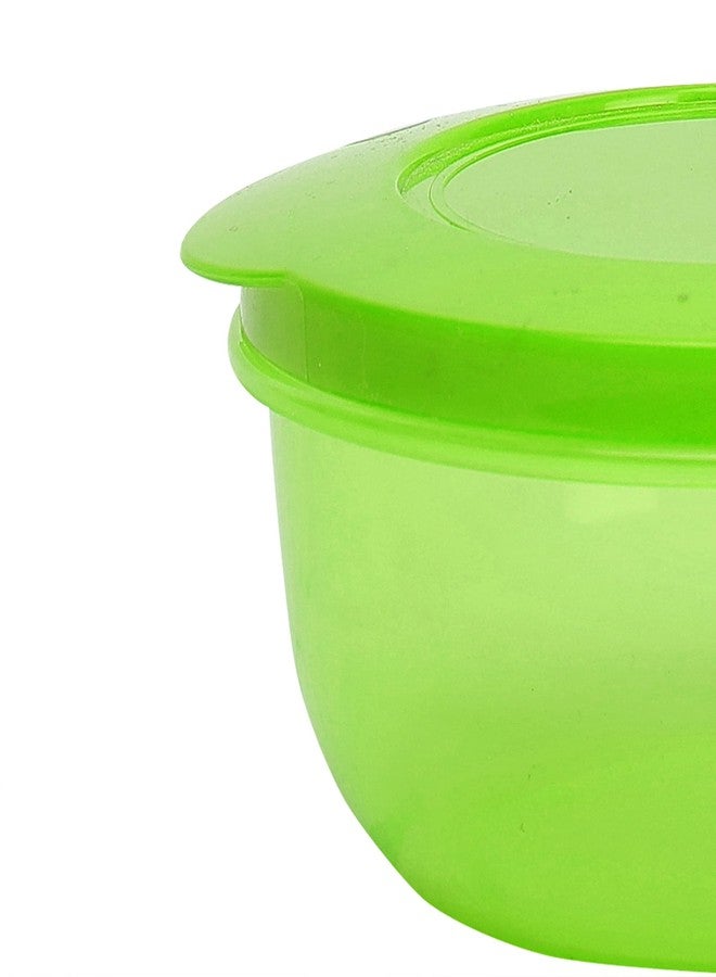 Cutting EDGE 900ml Eco-Storage Plastic Container & Organizer Set of 2 for Kitchen, Refrigerator, Lunch & Food Storage (Green) - Image 5