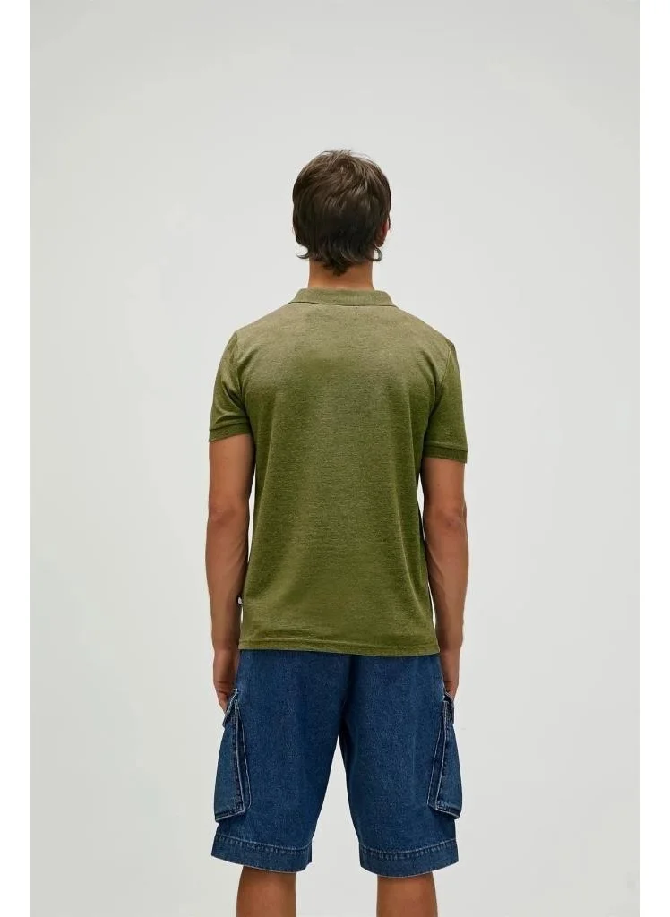 باد بير Cord Men's Khaki Polo T-Shirt