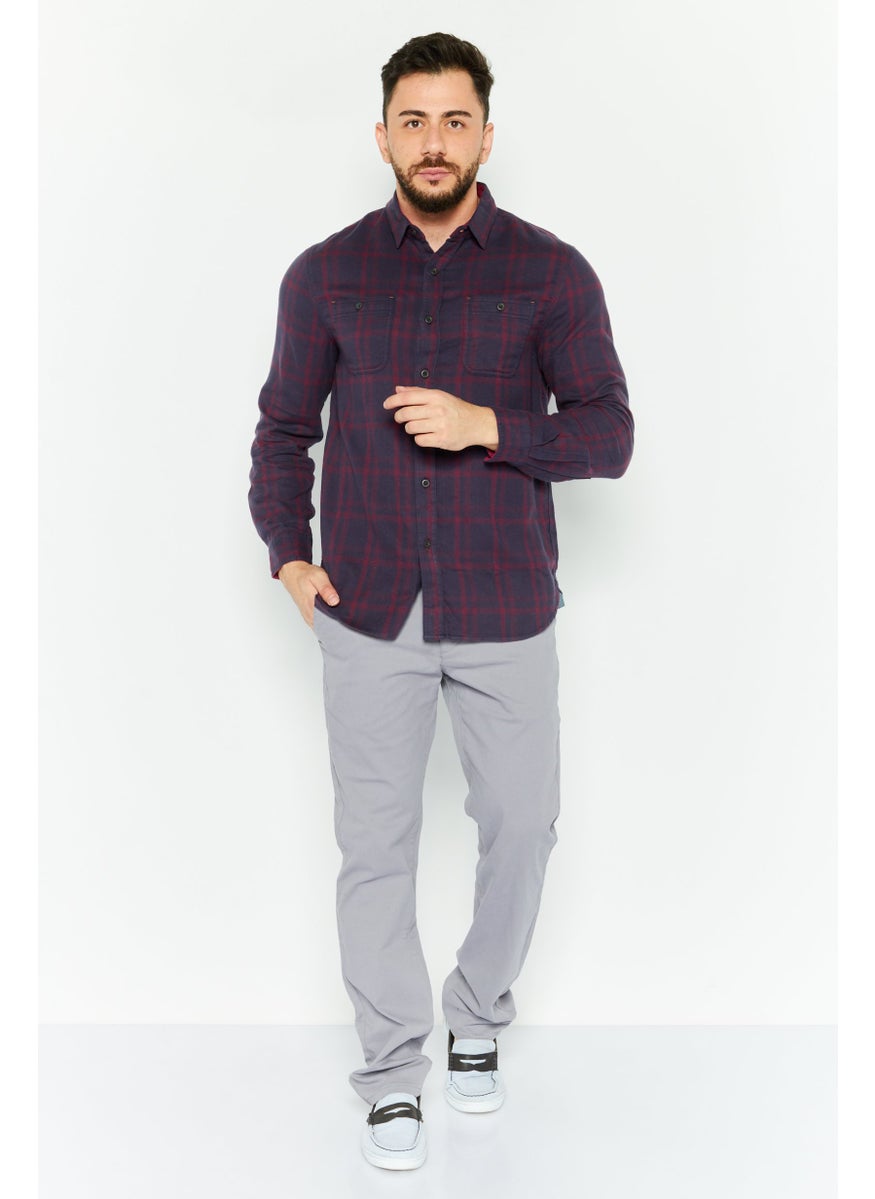 Men Regular Fit Long Sleeves Plaid Casual Shirt, Navy Combo - pzsku/ZCF6A8B956AB855DFB445Z/45/_/1737642020/1e09c0ee-40b8-46c0-997c-4abd8660d17a