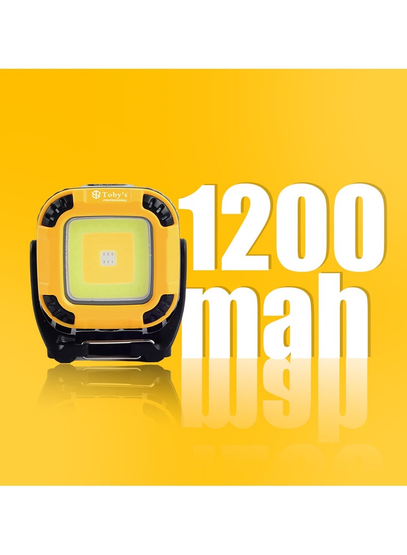 Toby's Toby’s CPL-T32 Rechargeable LED Light with Magnetic Base Adjustable Brightness SOS Mode-Ideal for Camping Emergency Garage and Outdoor Use - Image 3