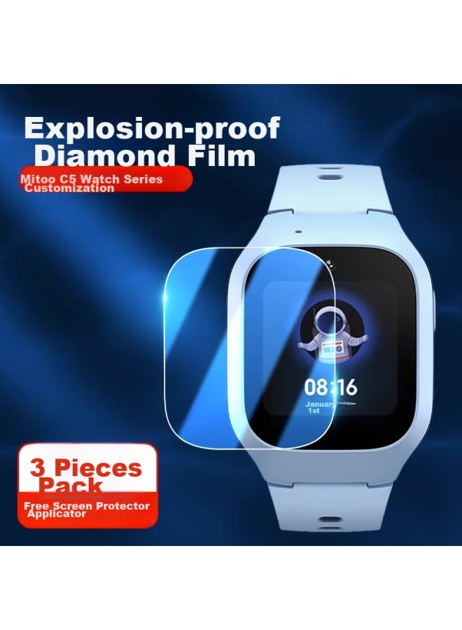 Ten Flashes Shan Xiaomi Mijia 5c/6c/c7a Watch Tempered Glass Screen Protector For Children's Phones 6/6x/7/7x/7a, Automatic Anti-fingerprint High-definition Diamond Glass Film - Image 2