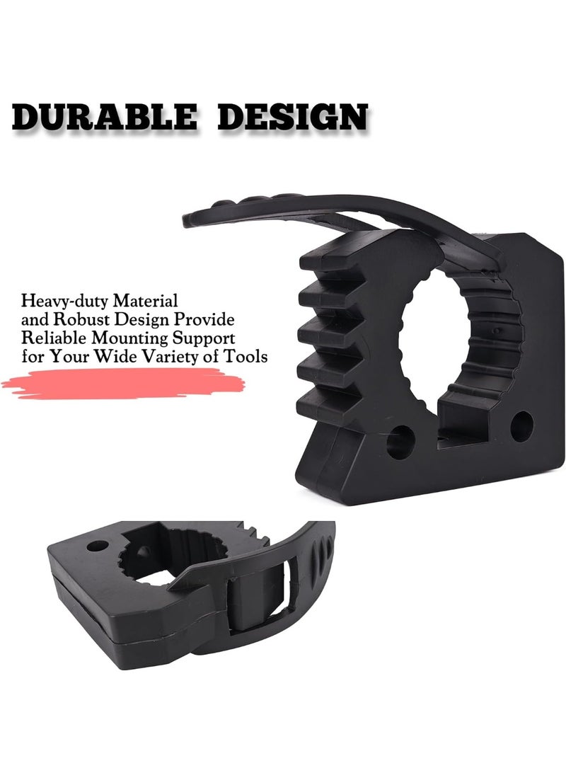 Shovel Holder Clamp Mount Kit,Truck Bed Molle Panel Mount, Shovel Mount for Roof Rack,Quick Release Mount Clamps Off Road UTV Utility Trailer Accessories Fits 1-1/7" to 1-3/7" Diameter Tools (4 Pack) - Image 2