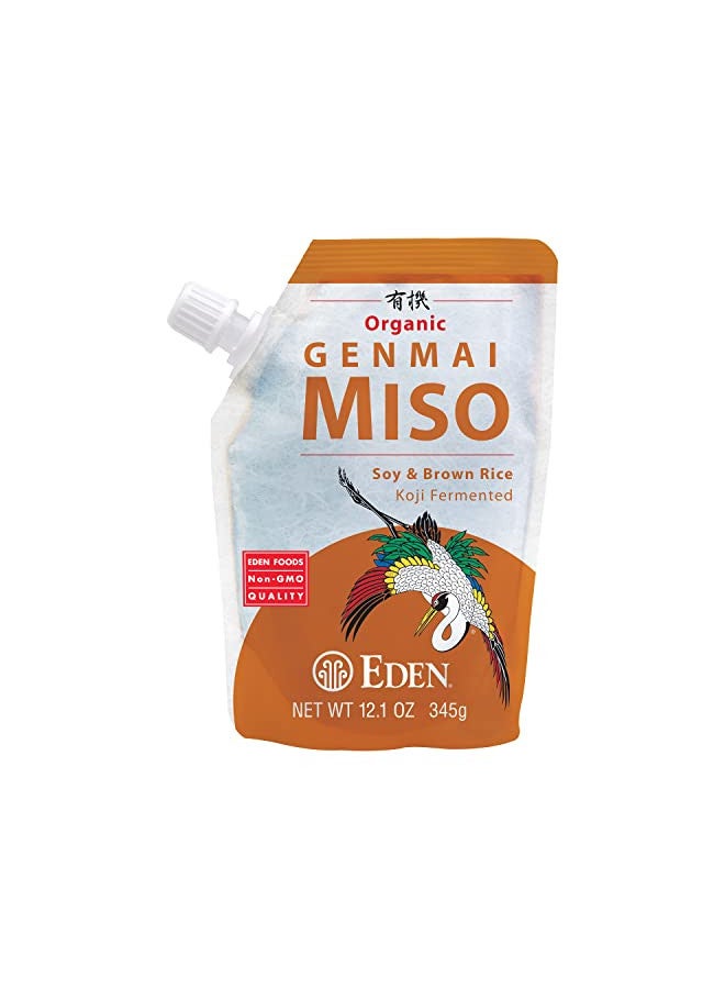 Eden Genmai Miso, Organic Soy Bean/Brown Rice 12.1 oz Pkg 