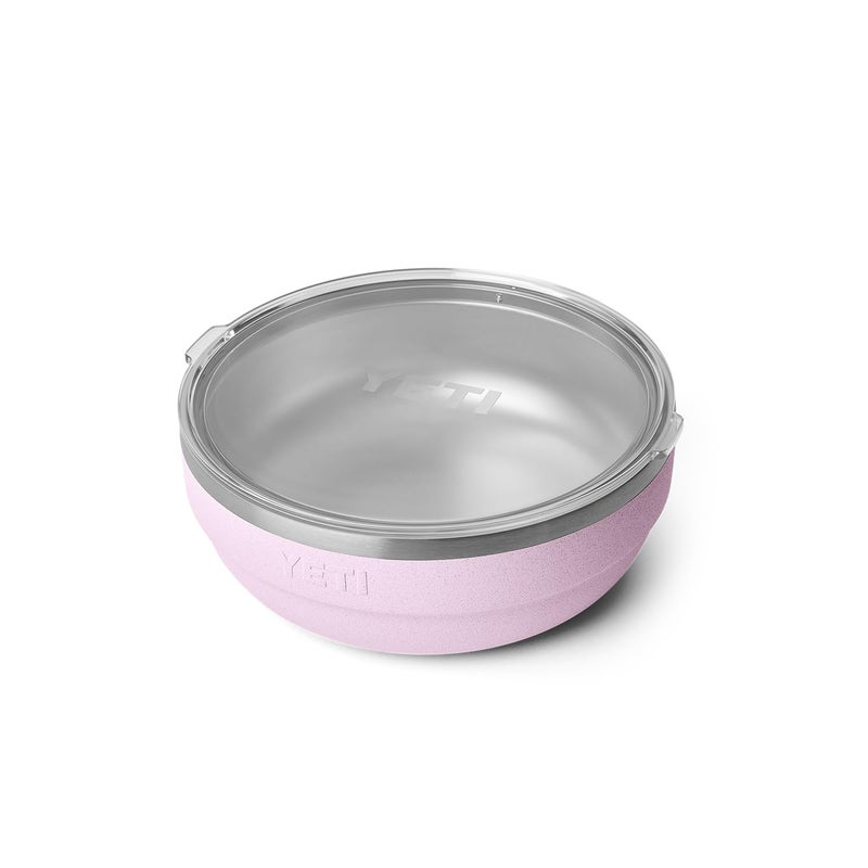 YETI Rambler Low Bowls, Vacuum Insulated, Stackable and Nestable Stainless Steel Bowl with Lid, 3.6 Quart, Cherry Blossom - Image 1