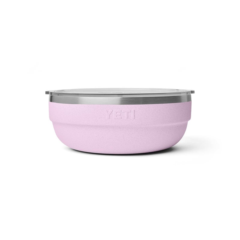 YETI Rambler Low Bowls, Vacuum Insulated, Stackable and Nestable Stainless Steel Bowl with Lid, 3.6 Quart, Cherry Blossom - Image 3