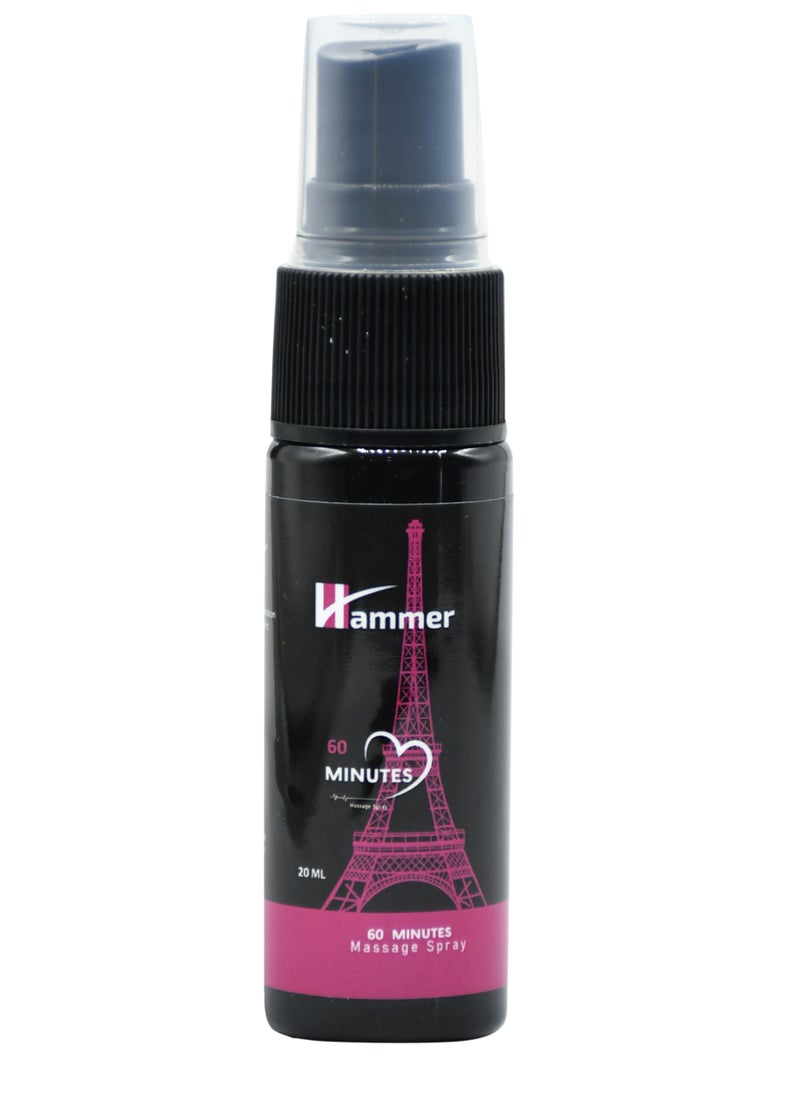 Hammer 60 Minutes Men Fast Acting Performance Booster Massage Spray 20 ml  - Image 3